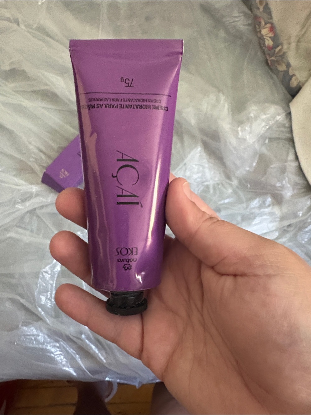 COS Acai Hand & Body Cream — Violet Tube